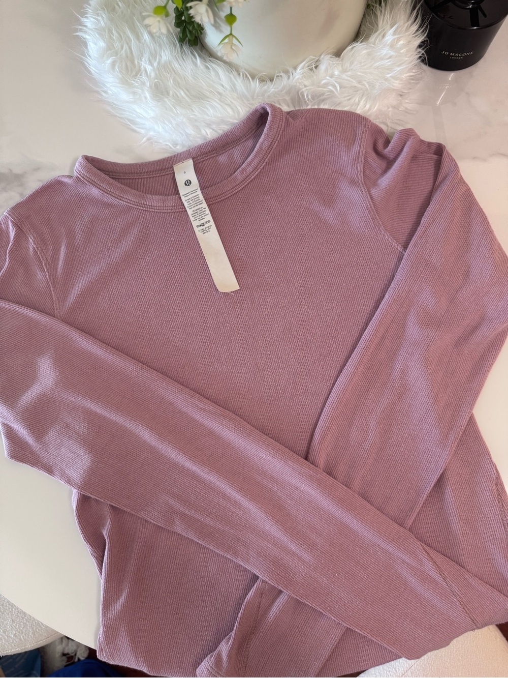 Lululemon Hold Tight Long Sleeve Shirt – Size 6 – Mauve/Pink